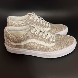 Silver Glitter Vans “Old Skool” Sneakers